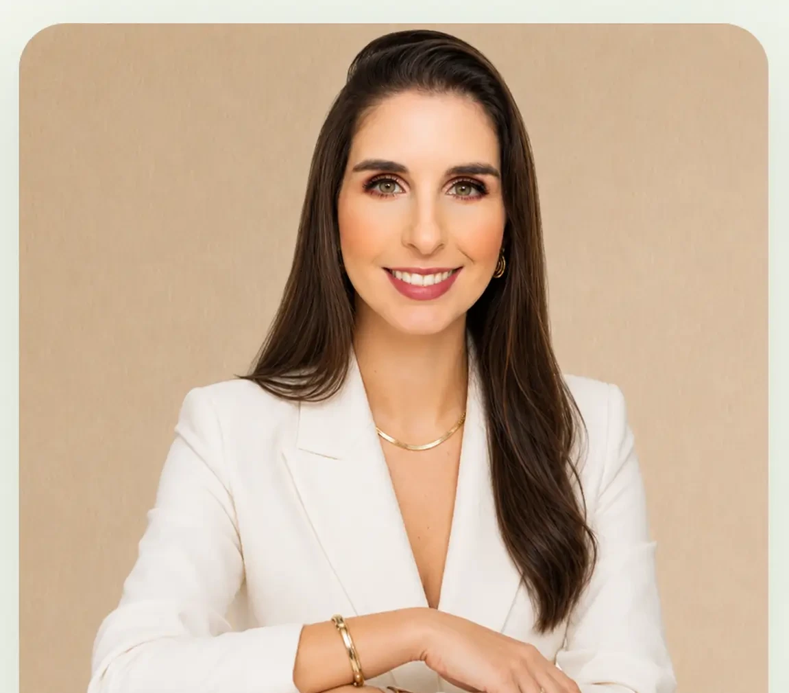 Adriani Santi, nutricionista em Alegrete, RS, em retrato profissional